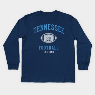 Vintage Tennessee Titans Football Tailgate Retro Party Kids Long Sleeve T-Shirt